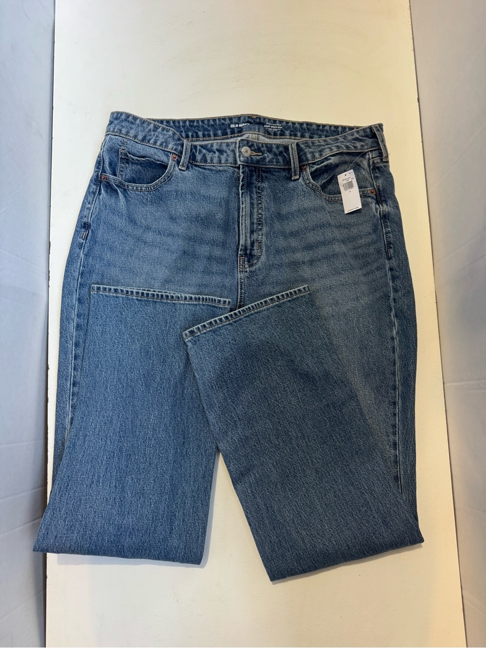 Old Navy Extra High Rise Baby Boot Cut Jeans size 14 NWT